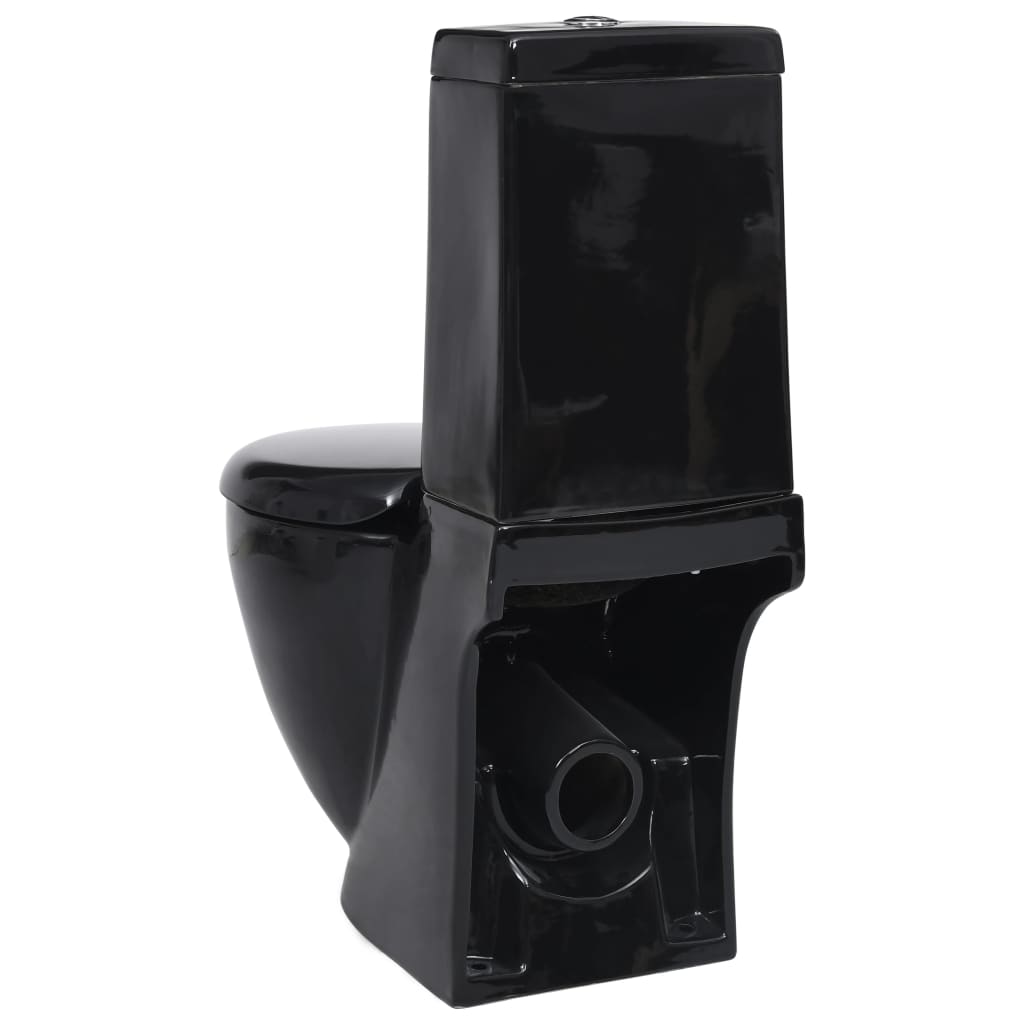 Ceramic Toilet Back Water Flow Black- Toilets - HomeShopIreland - Home Shop Ireland - Toilets - Ceramic Toilet Back Water Flow Black