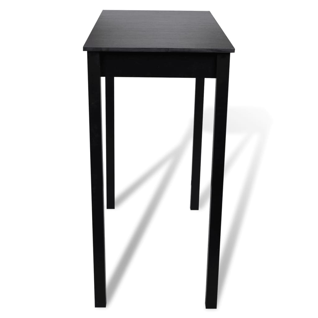 Bar Table MDF Black 115x55x107 cm- Kitchen & Dining Room Tables - HomeShopIreland - Home Shop Ireland - Kitchen & Dining Room Tables - Bar Table MDF Black 115x55x107 cm