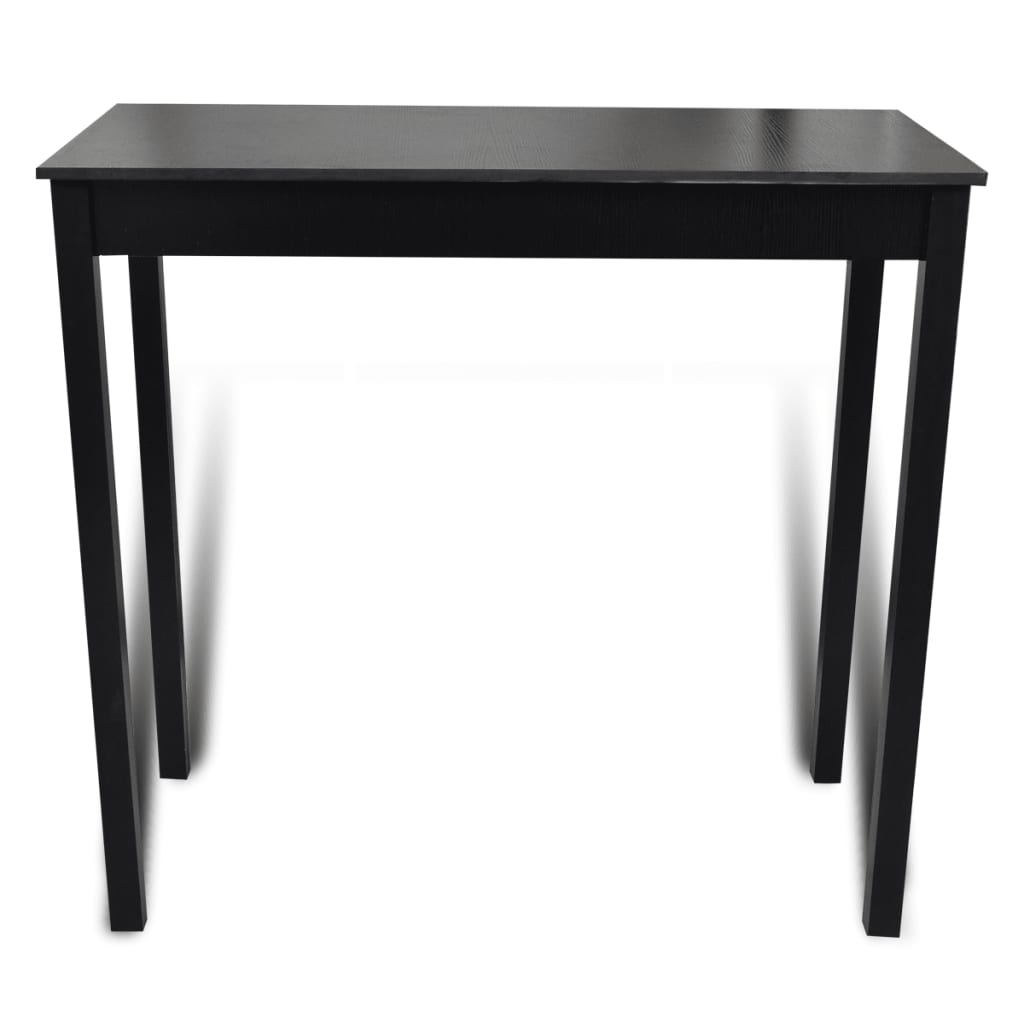 Bar Table MDF Black 115x55x107 cm- Kitchen & Dining Room Tables - HomeShopIreland - Home Shop Ireland - Kitchen & Dining Room Tables - Bar Table MDF Black 115x55x107 cm