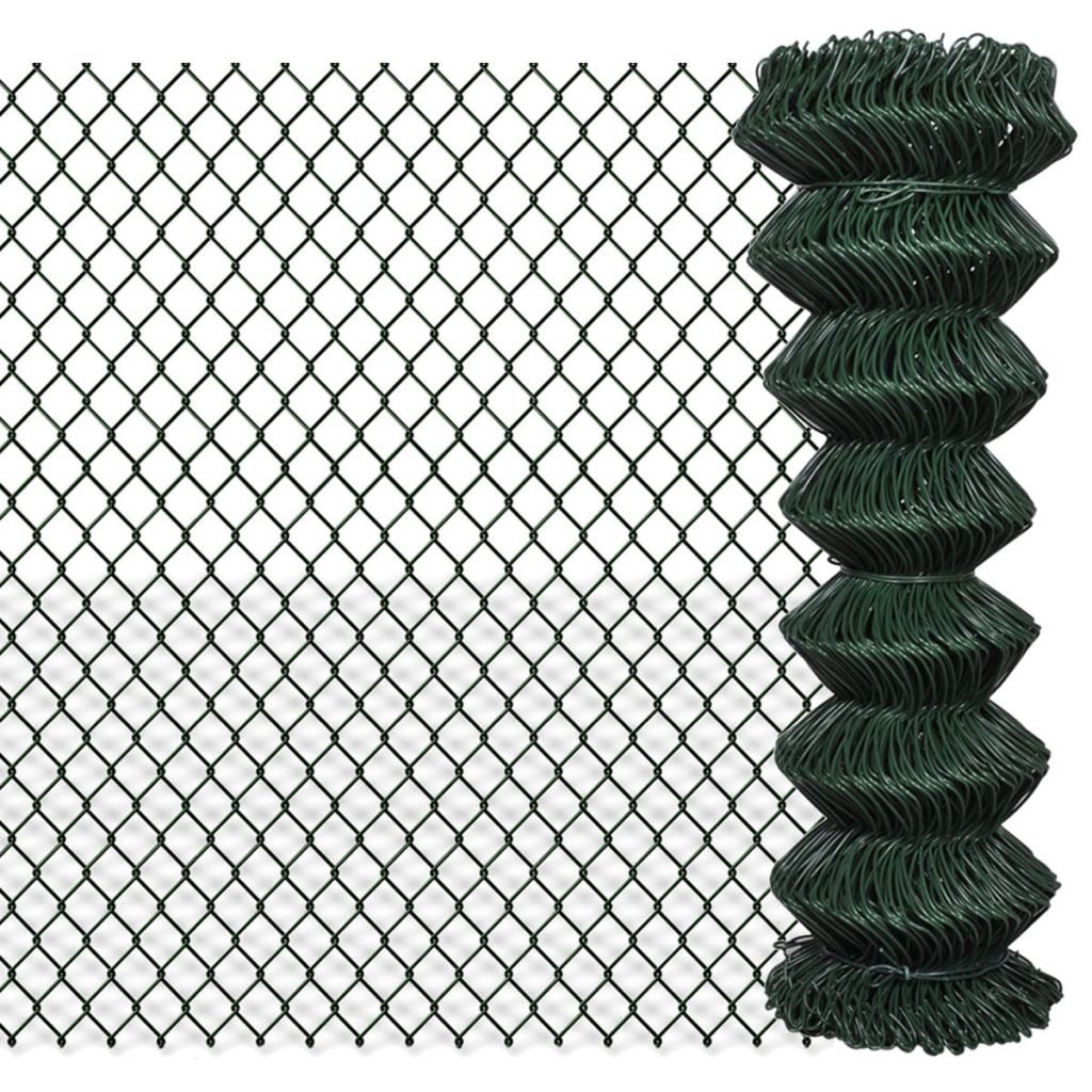 Chain Link Fence Steel 1,25x25 m- Fence Panels - HomeShopIreland - Home Shop Ireland - Fence Panels - Chain Link Fence Steel 1,25x25 m