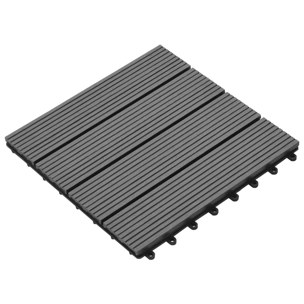 WPC Tiles 30x30cm 11pcs 1m2 Grey- Flooring & Carpet - HomeShopIreland - Home Shop Ireland - Flooring & Carpet - WPC Tiles 30x30cm 11pcs 1m2 Grey