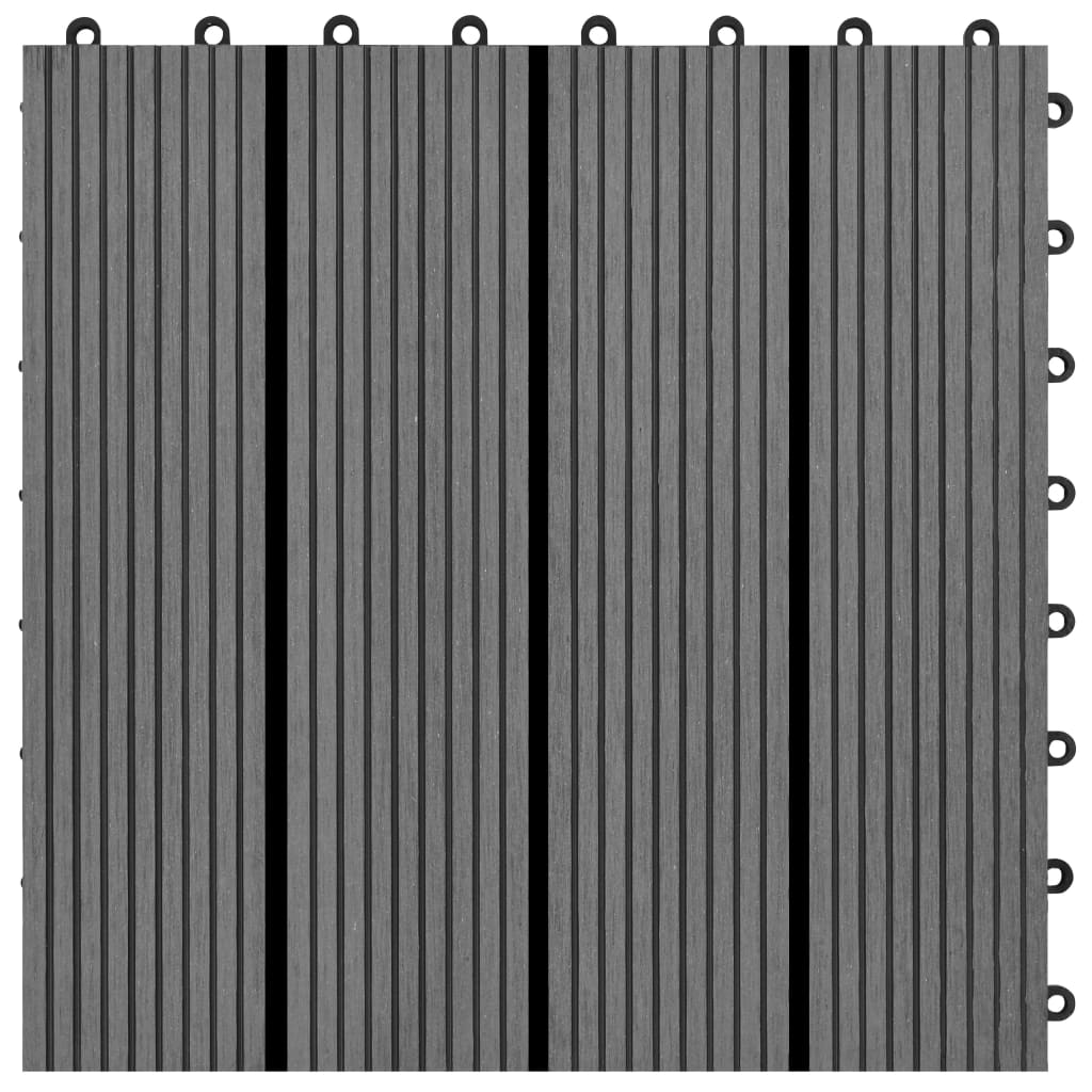WPC Tiles 30x30cm 11pcs 1m2 Grey- Flooring & Carpet - HomeShopIreland - Home Shop Ireland - Flooring & Carpet - WPC Tiles 30x30cm 11pcs 1m2 Grey