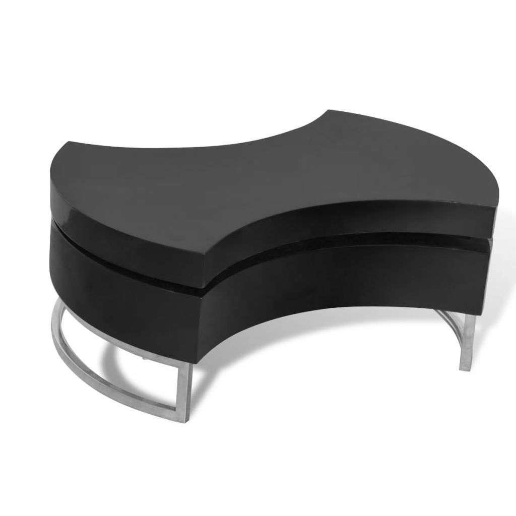 Coffee Table Shape-Adjustable High Gloss Black- Coffee Tables - HomeShopIreland - Home Shop Ireland - Coffee Tables - Coffee Table Shape-Adjustable High Gloss Black