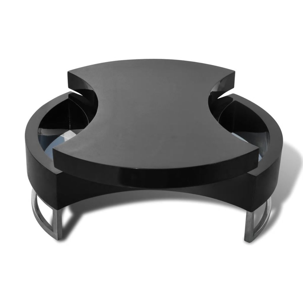 Coffee Table Shape-Adjustable High Gloss Black- Coffee Tables - HomeShopIreland - Home Shop Ireland - Coffee Tables - Coffee Table Shape-Adjustable High Gloss Black