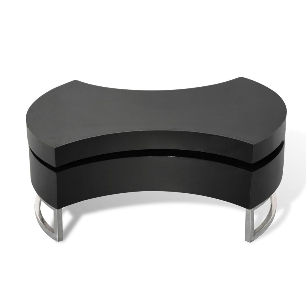 Coffee Table Shape-Adjustable High Gloss Black- Coffee Tables - HomeShopIreland - Home Shop Ireland - Coffee Tables - Coffee Table Shape-Adjustable High Gloss Black