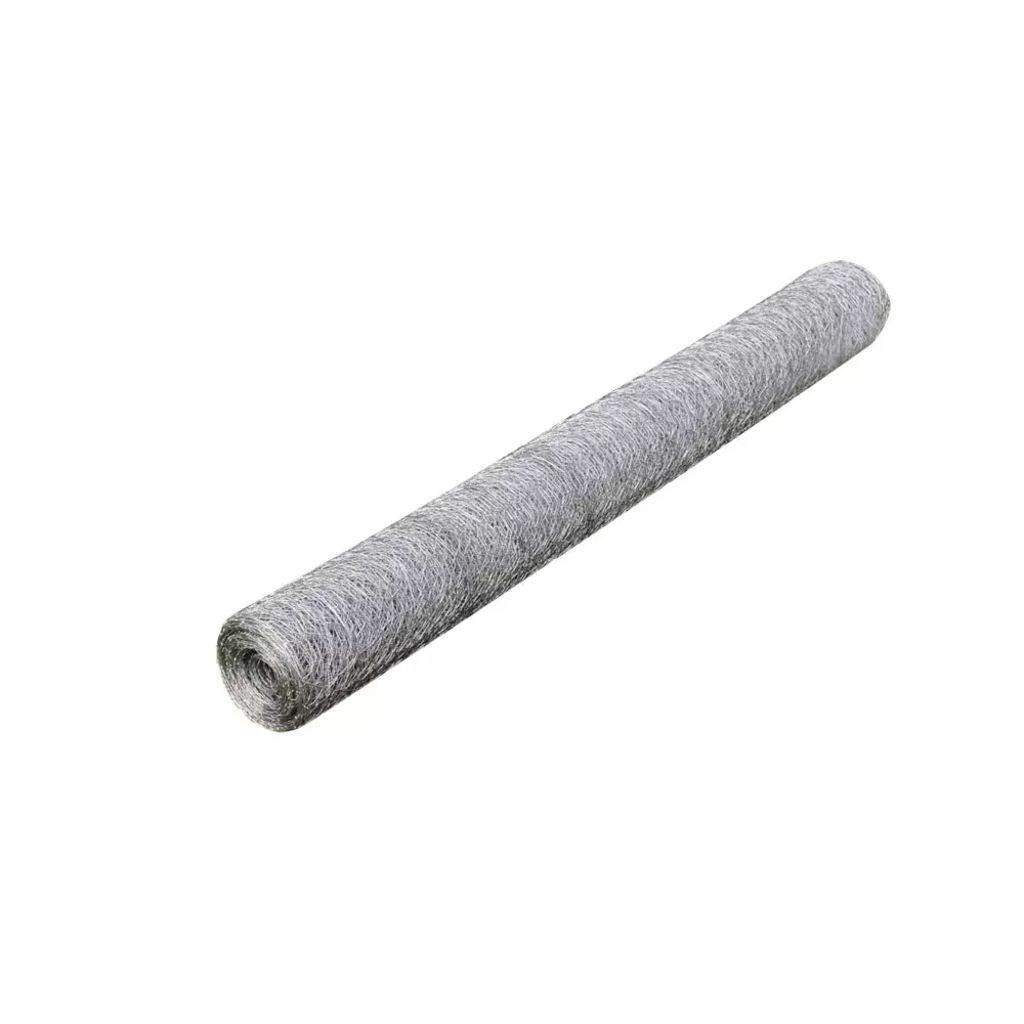 Chicken Wire Fence Galvanised Steel 25x0.5 m Silver- Fence Panels - HomeShopIreland - Home Shop Ireland - Fence Panels - Chicken Wire Fence Galvanised Steel 25x0.5 m Silver