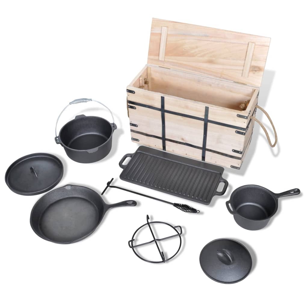 Dutch Oven Set 9pcs- Dutch Ovens - HomeShopIreland - Home Shop Ireland - Dutch Ovens - Dutch Oven Set 9pcs