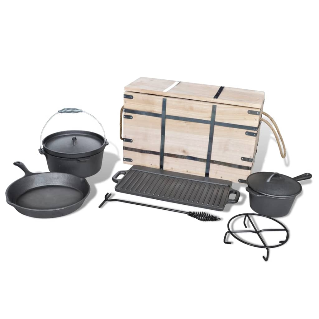 Dutch Oven Set 9pcs- Dutch Ovens - HomeShopIreland - Home Shop Ireland - Dutch Ovens - Dutch Oven Set 9pcs