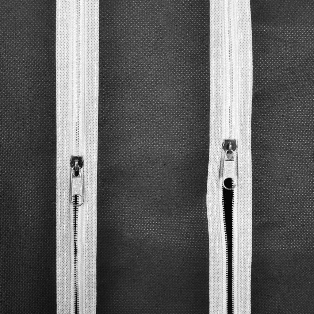 Fabric Wardrobe with Compartments and Rods 45x150x176 cm Black- Cupboards & Wardrobes - HomeShopIreland - Home Shop Ireland - Cupboards & Wardrobes - Fabric Wardrobe with Compartments and Rods 45x150x176 cm Black