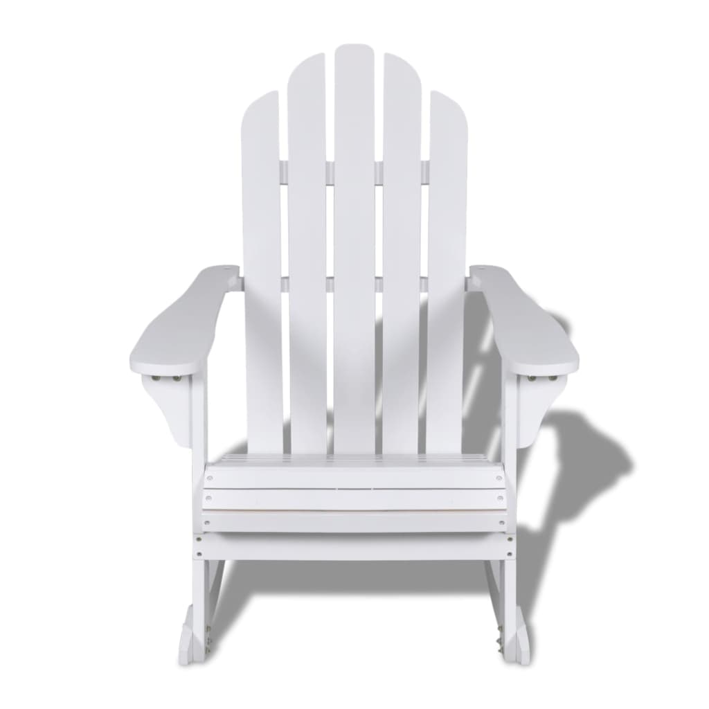 Garden Rocking Chair Wood White- Outdoor Chairs - HomeShopIreland - Home Shop Ireland - Outdoor Chairs - Garden Rocking Chair Wood White