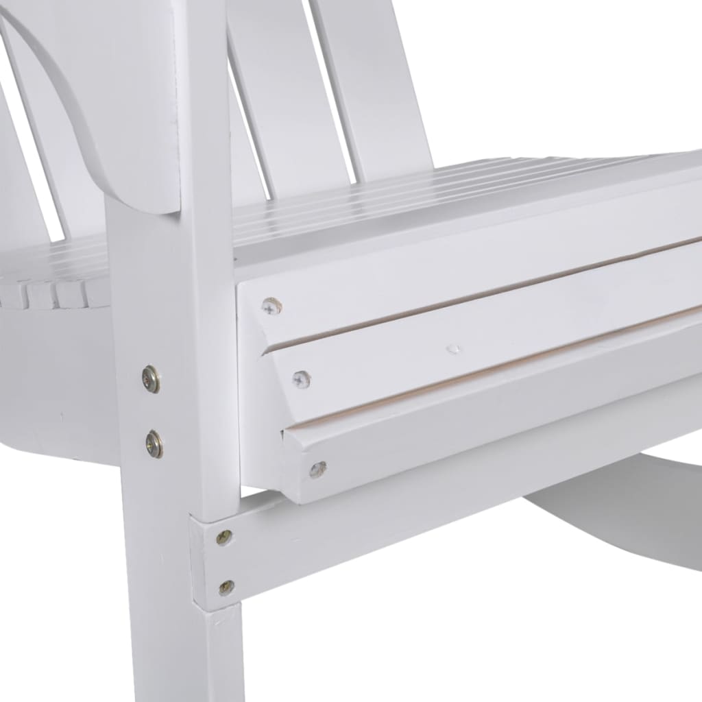 Garden Rocking Chair Wood White- Outdoor Chairs - HomeShopIreland - Home Shop Ireland - Outdoor Chairs - Garden Rocking Chair Wood White