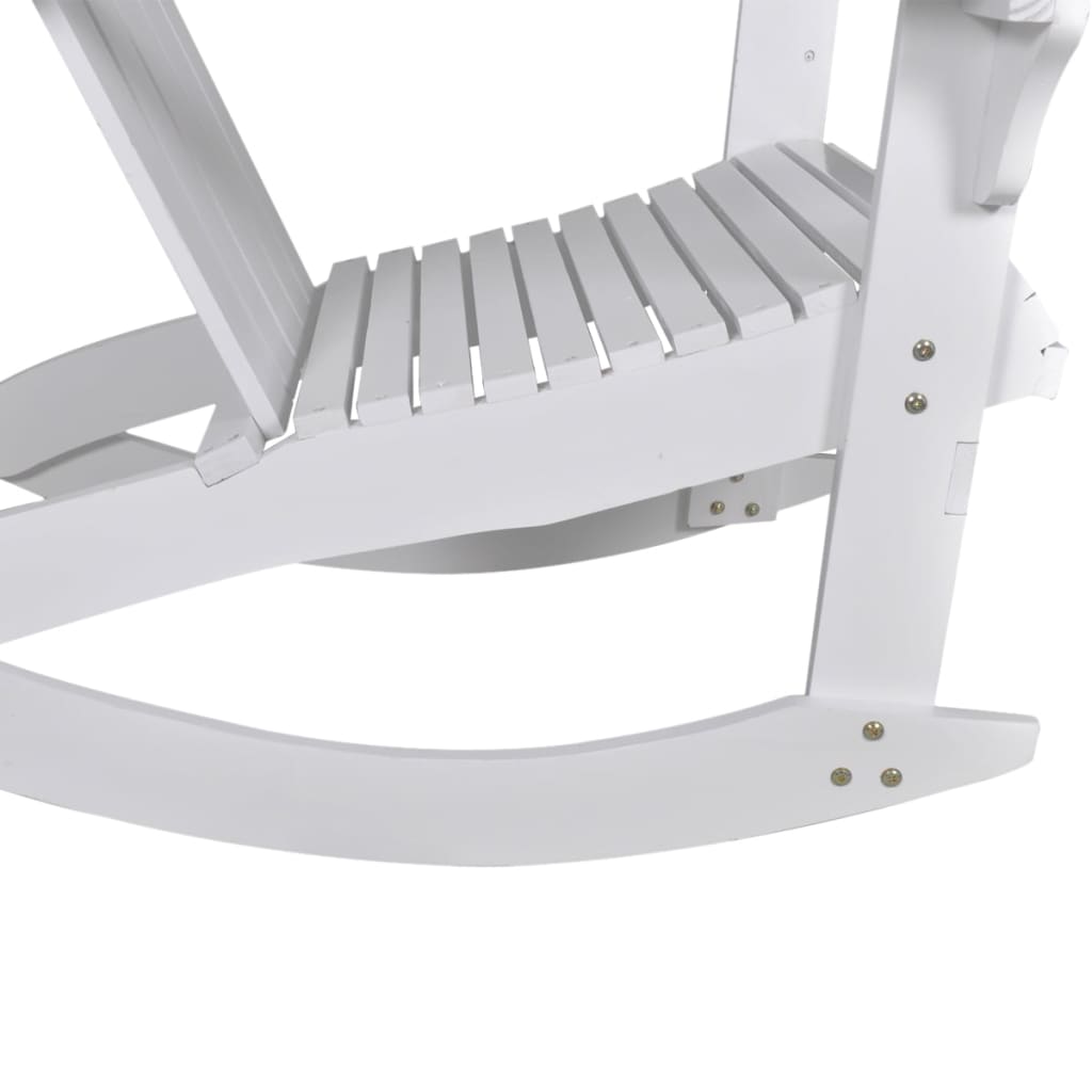 Garden Rocking Chair Wood White- Outdoor Chairs - HomeShopIreland - Home Shop Ireland - Outdoor Chairs - Garden Rocking Chair Wood White