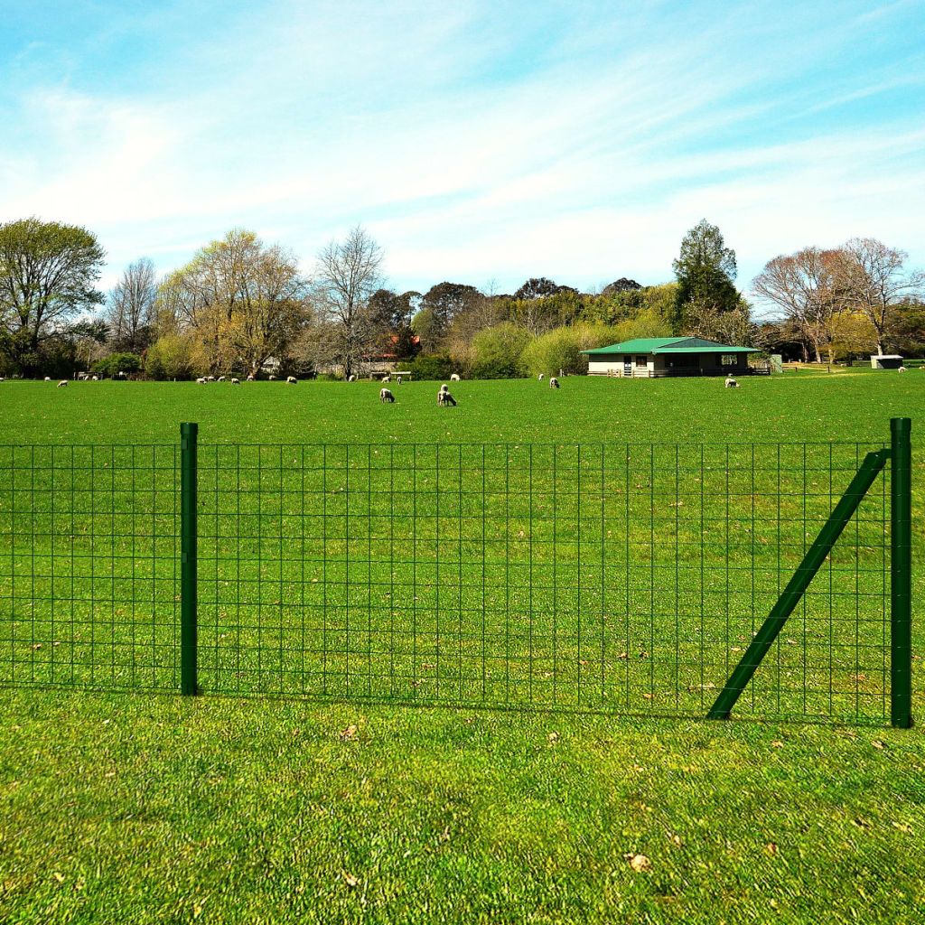 Euro Fence Steel 10x0.8 m Green- Fence Panels - HomeShopIreland - Home Shop Ireland - Fence Panels - Euro Fence Steel 10x0.8 m Green