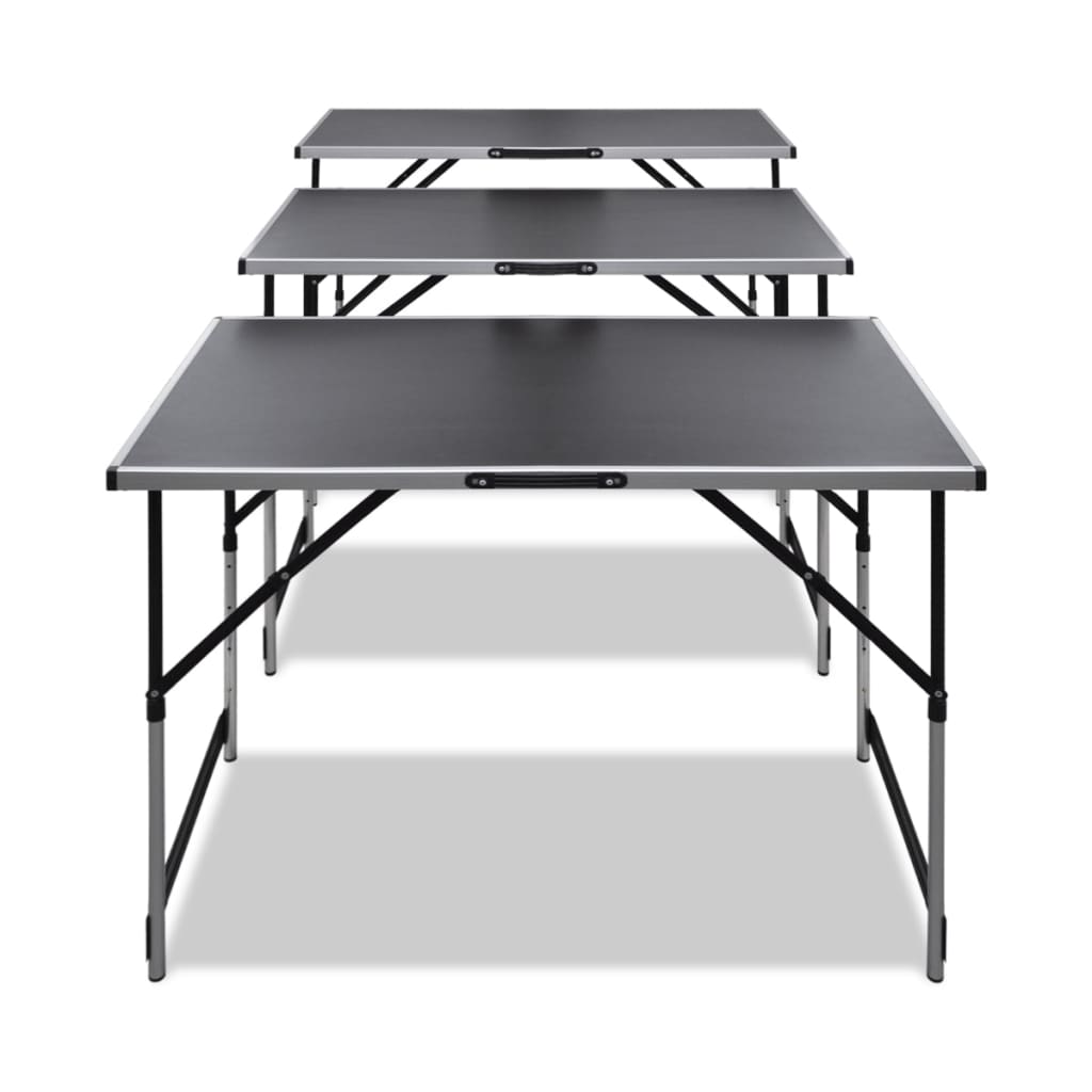 Pasting Table 3 pcs Foldable Height Adjustable- Folding Tables - HomeShopIreland - Home Shop Ireland - Folding Tables - Pasting Table 3 pcs Foldable Height Adjustable