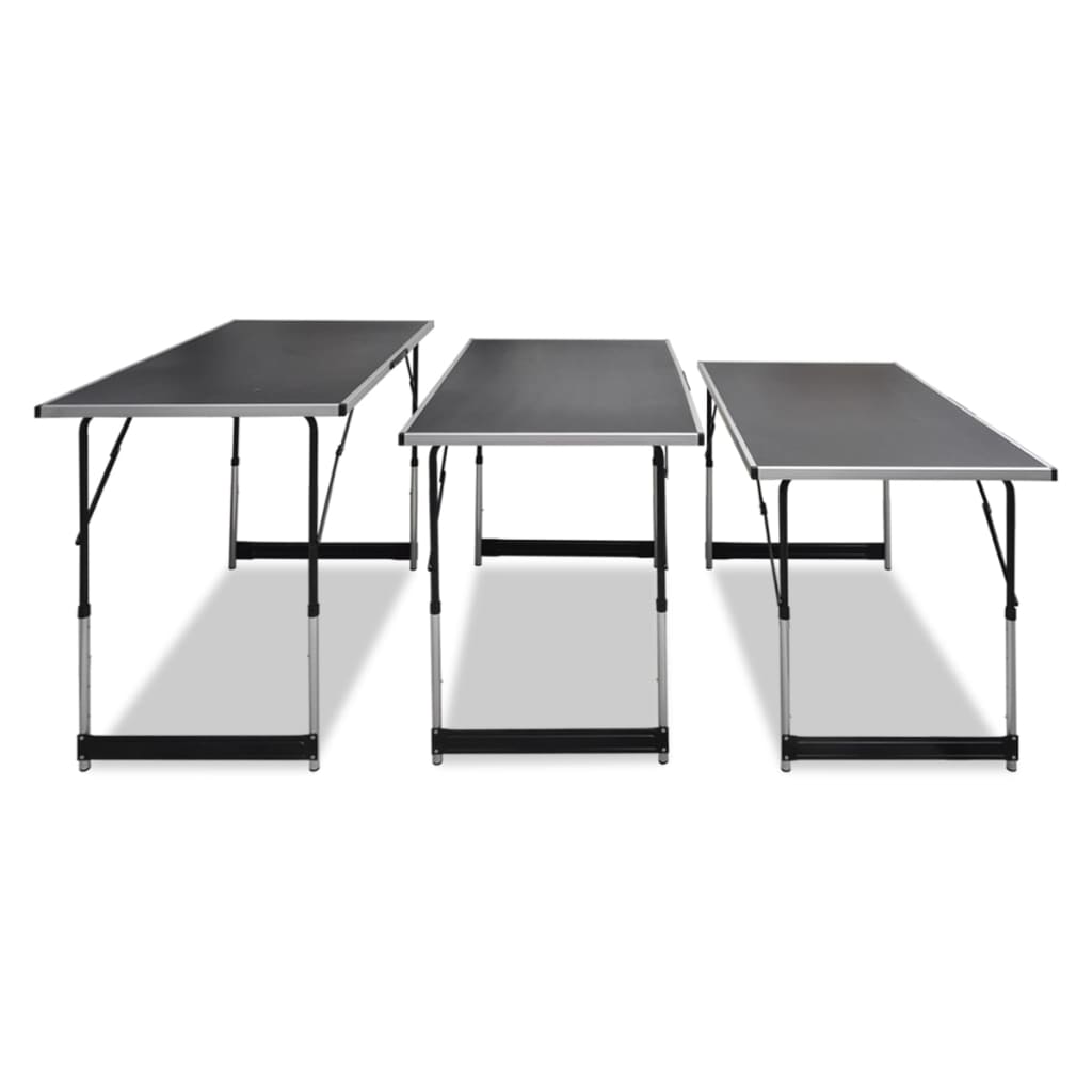 Pasting Table 3 pcs Foldable Height Adjustable- Folding Tables - HomeShopIreland - Home Shop Ireland - Folding Tables - Pasting Table 3 pcs Foldable Height Adjustable