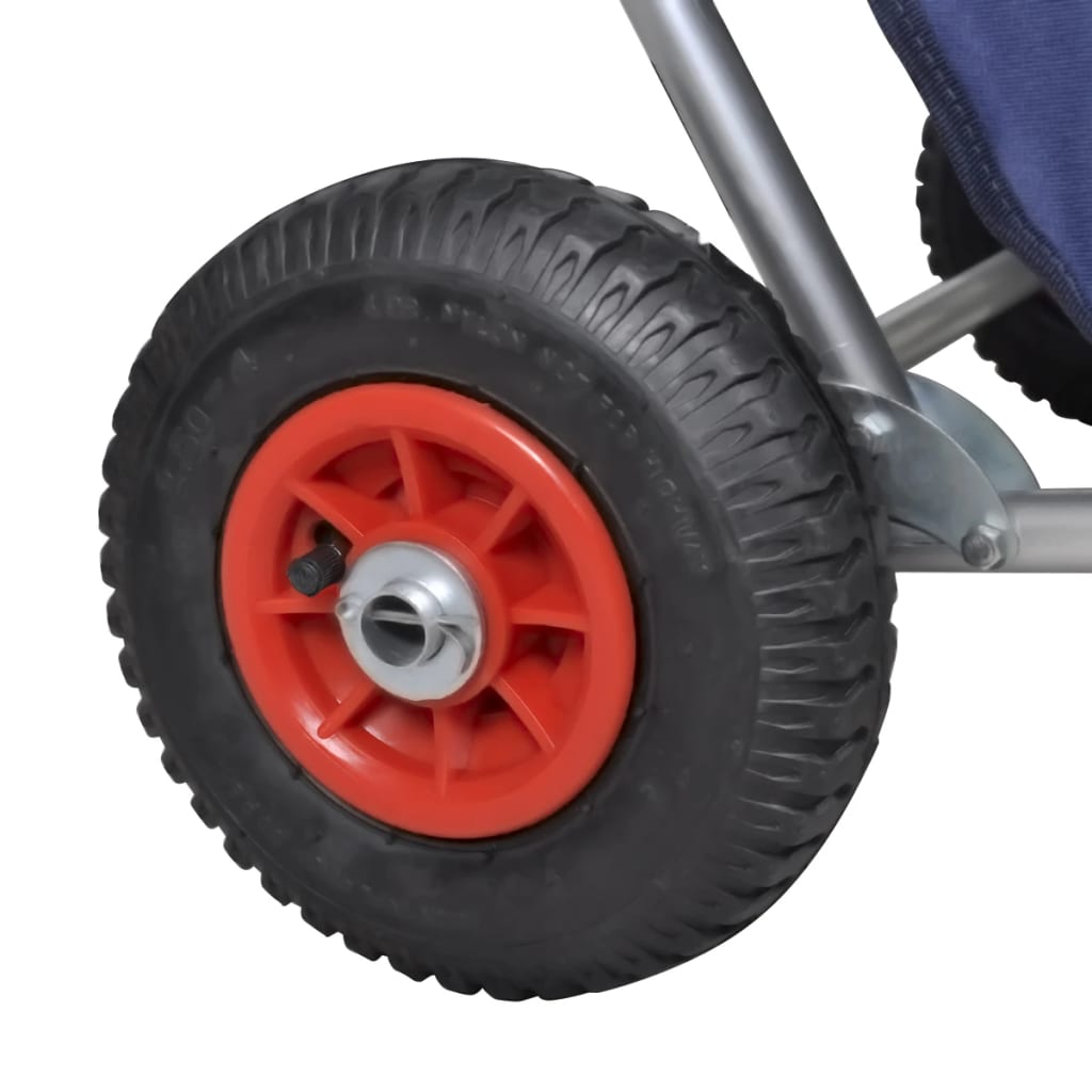 Beach Trolley with Wheels Portable Foldable Blue- Trolleys - HomeShopIreland - Home Shop Ireland - Trolleys - Beach Trolley with Wheels Portable Foldable Blue