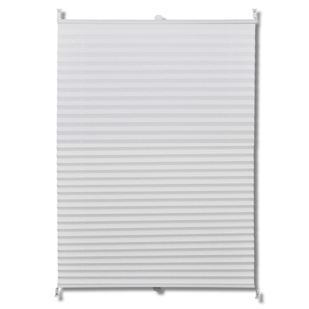 Plisse Blind 110x100cm White Pleated Blind- Window Blinds & Shades - HomeShopIreland - Home Shop Ireland - Window Blinds & Shades - Plisse Blind 110x100cm White Pleated Blind