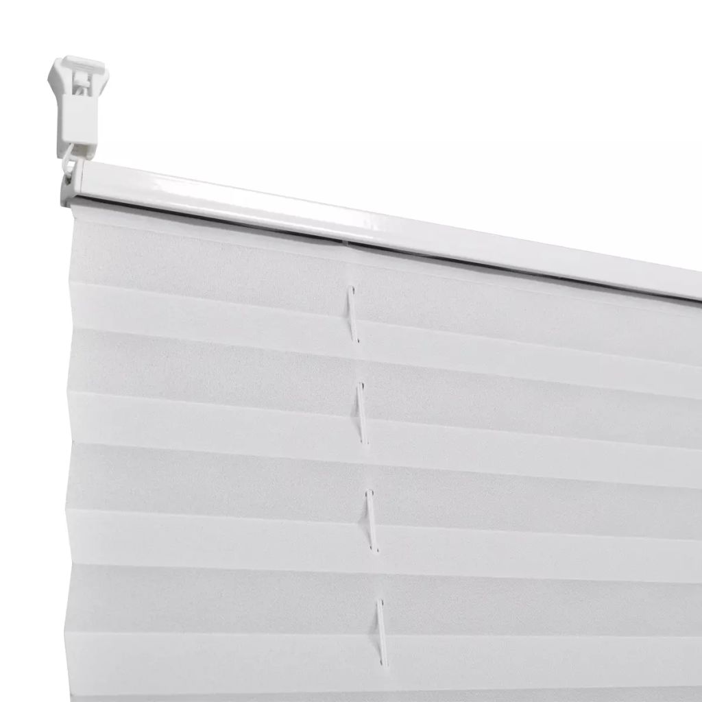 Plisse Blind 110x100cm White Pleated Blind- Window Blinds & Shades - HomeShopIreland - Home Shop Ireland - Window Blinds & Shades - Plisse Blind 110x100cm White Pleated Blind