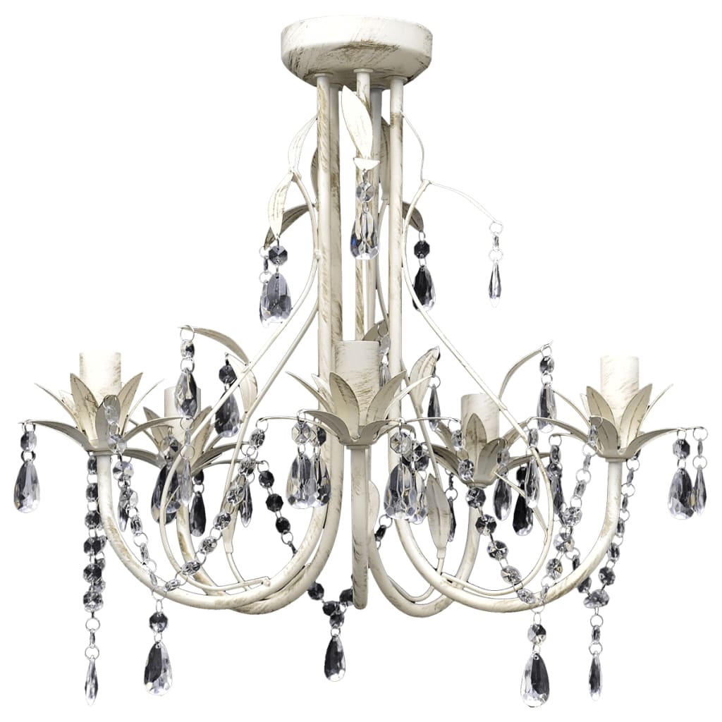 Crystal Pendant Ceiling Lamp Chandelier Elegant 5 Bulb Sockets- Chandeliers - HomeShopIreland - Home Shop Ireland - Chandeliers - Crystal Pendant Ceiling Lamp Chandelier Elegant 5 Bulb Sockets