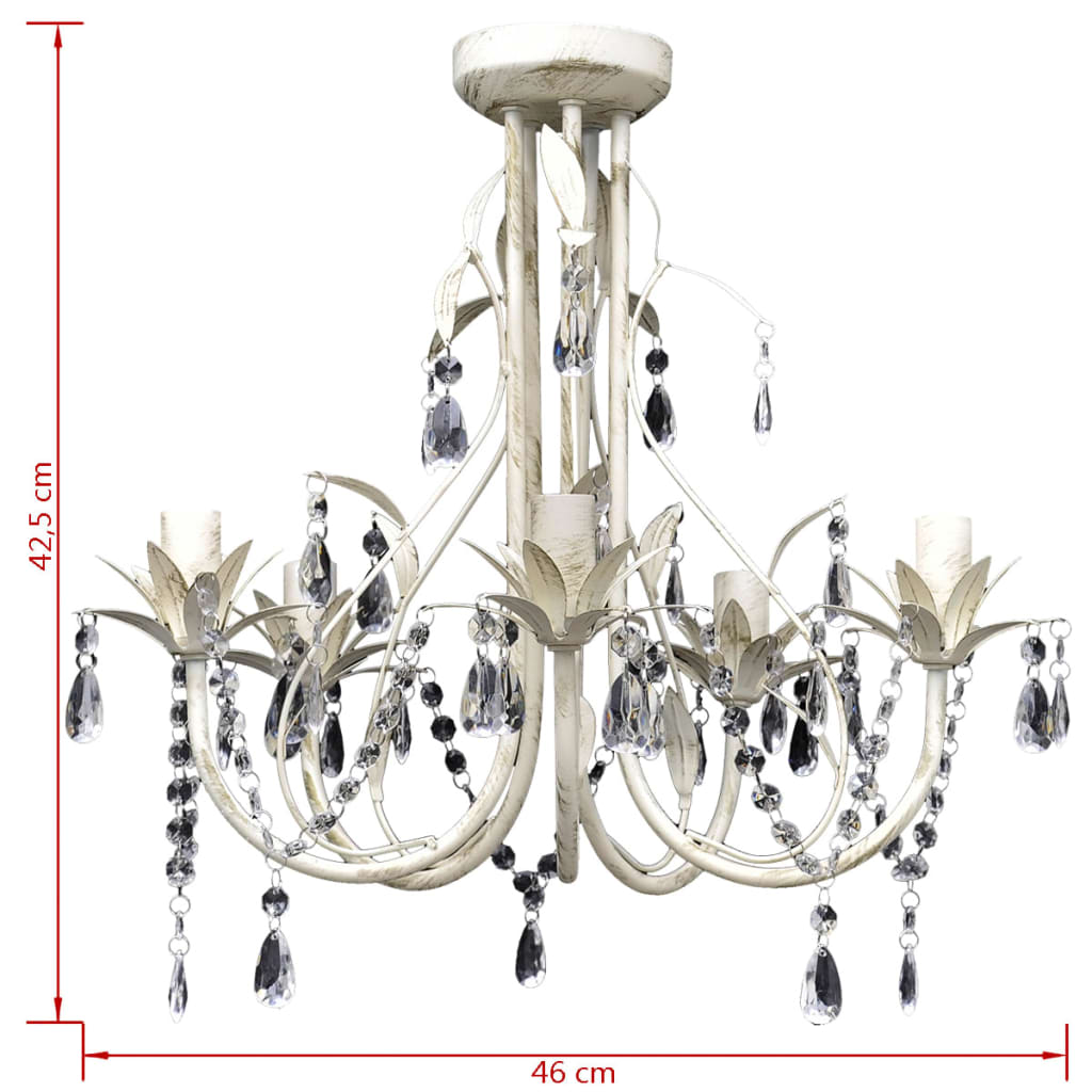 Crystal Pendant Ceiling Lamp Chandelier Elegant 5 Bulb Sockets- Chandeliers - HomeShopIreland - Home Shop Ireland - Chandeliers - Crystal Pendant Ceiling Lamp Chandelier Elegant 5 Bulb Sockets