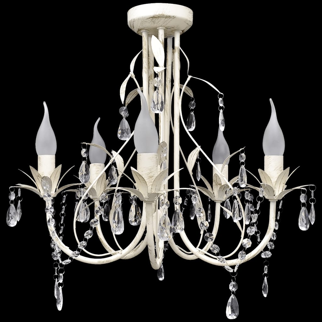 Crystal Pendant Ceiling Lamp Chandelier Elegant 5 Bulb Sockets- Chandeliers - HomeShopIreland - Home Shop Ireland - Chandeliers - Crystal Pendant Ceiling Lamp Chandelier Elegant 5 Bulb Sockets