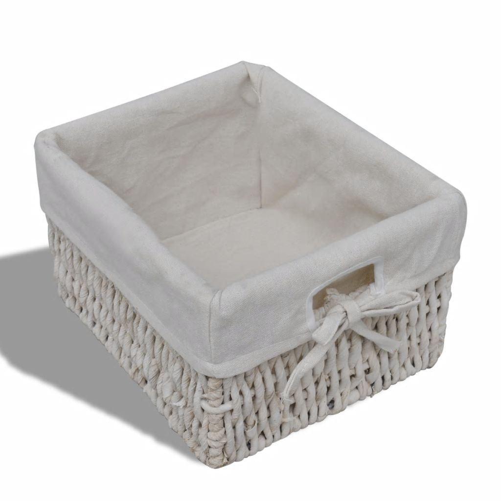 Wooden Cabinet 3 Left Weaving Baskets White- Storage Cabinets & Lockers - HomeShopIreland - Home Shop Ireland - Storage Cabinets & Lockers - Wooden Cabinet 3 Left Weaving Baskets White