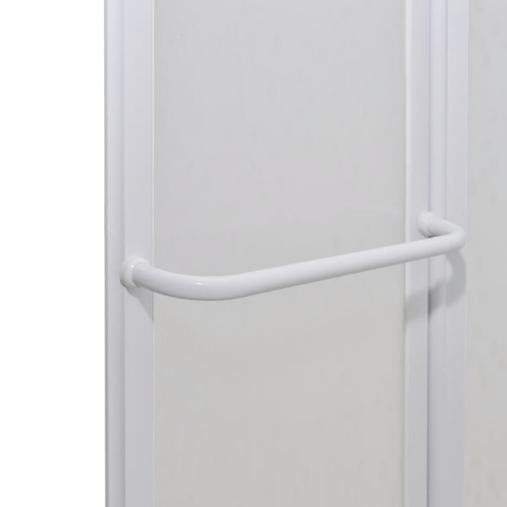 Shower Bath Screen Wall 140 x 168 cm 7 Panels Foldable with Towel Rack- Shower Doors & Enclosures - HomeShopIreland - Home Shop Ireland - Shower Doors & Enclosures - Shower Bath Screen Wall 140 x 168 cm 7 Panels Foldable with Towel Rack