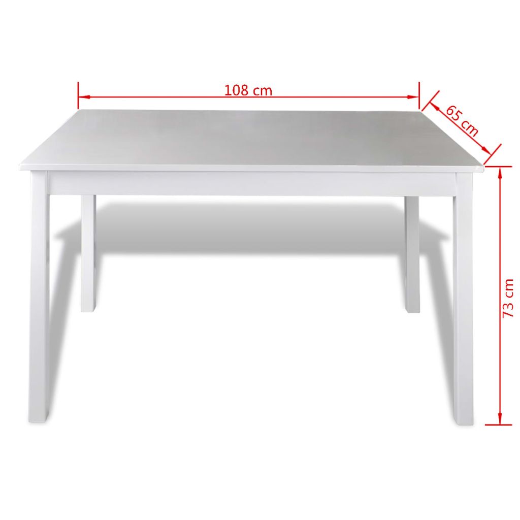 5 Piece Dining Set White- Kitchen & Dining Furniture Sets - HomeShopIreland - Home Shop Ireland - Kitchen & Dining Furniture Sets - 5 Piece Dining Set White