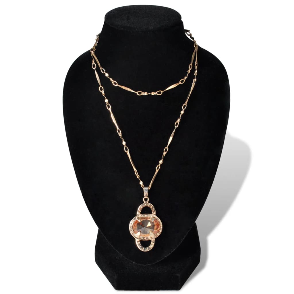 Flannel Jewelry Holder Necklace Bust Black 9 x 8.5 x 15 cm 4 pcs- Jewellery Holders - HomeShopIreland - Home Shop Ireland - Jewellery Holders - Flannel Jewelry Holder Necklace Bust Black 9 x 8.5 x 15 cm 4 pcs
