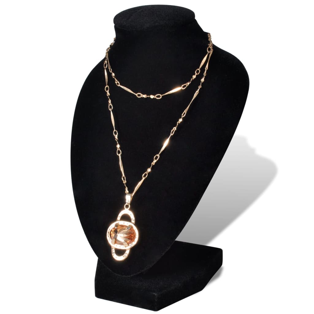 Flannel Jewelry Holder Necklace Bust Black 9 x 8.5 x 15 cm 4 pcs- Jewellery Holders - HomeShopIreland - Home Shop Ireland - Jewellery Holders - Flannel Jewelry Holder Necklace Bust Black 9 x 8.5 x 15 cm 4 pcs