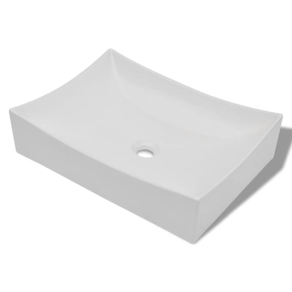 Bathroom Ceramic Porcelain Sink Art Basin White High Gloss- Bathroom Basins - HomeShopIreland - Home Shop Ireland - Bathroom Basins - Bathroom Ceramic Porcelain Sink Art Basin White High Gloss