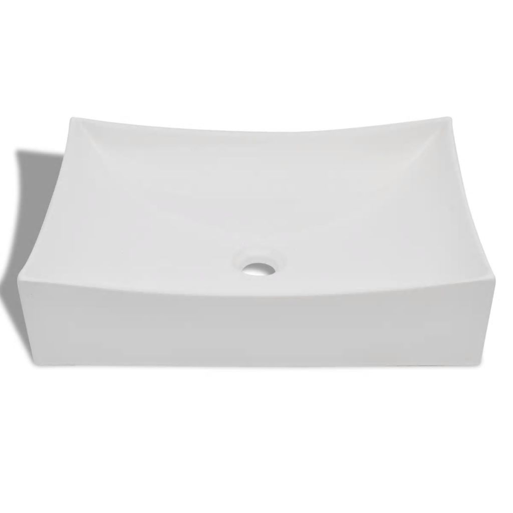 Bathroom Ceramic Porcelain Sink Art Basin White High Gloss- Bathroom Basins - HomeShopIreland - Home Shop Ireland - Bathroom Basins - Bathroom Ceramic Porcelain Sink Art Basin White High Gloss