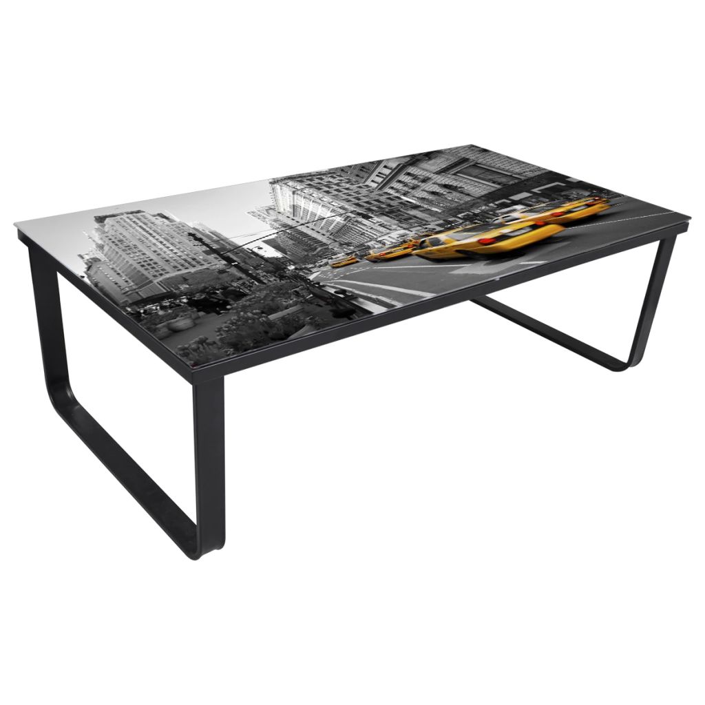 Coffee Table with Glass Top Rectangular- Coffee Tables - HomeShopIreland - Home Shop Ireland - Coffee Tables - Coffee Table with Glass Top Rectangular
