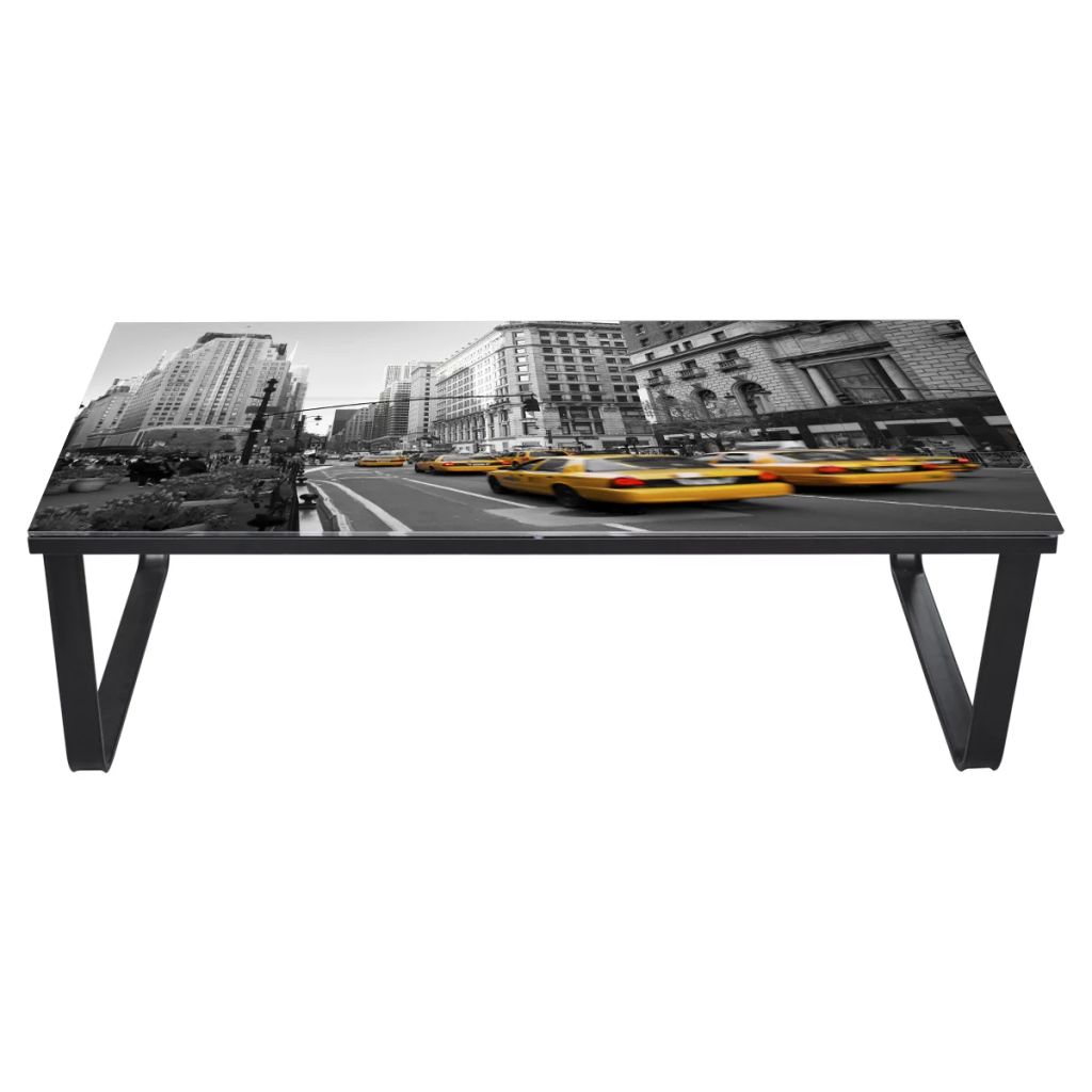 Coffee Table with Glass Top Rectangular- Coffee Tables - HomeShopIreland - Home Shop Ireland - Coffee Tables - Coffee Table with Glass Top Rectangular