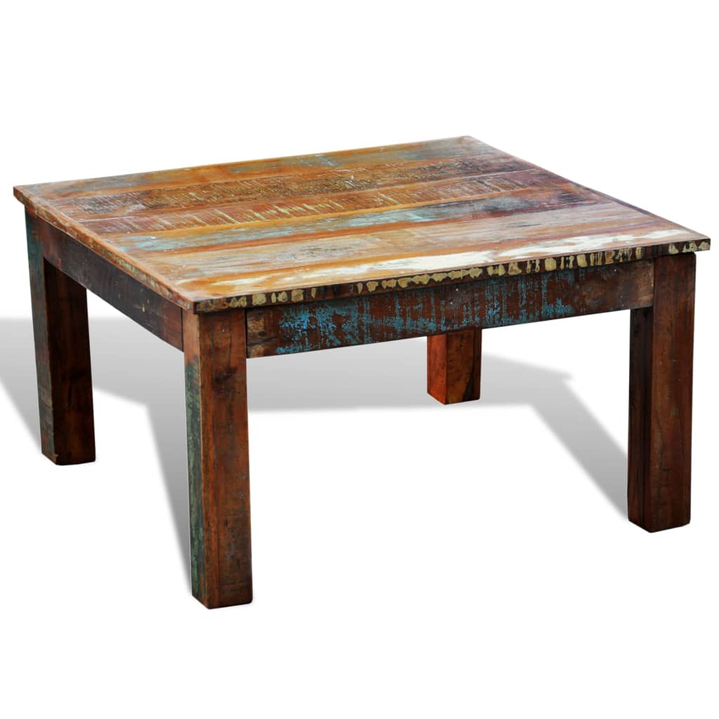 Coffee Table Square Reclaimed Wood- Coffee Tables - HomeShopIreland - Home Shop Ireland - Coffee Tables - Coffee Table Square Reclaimed Wood
