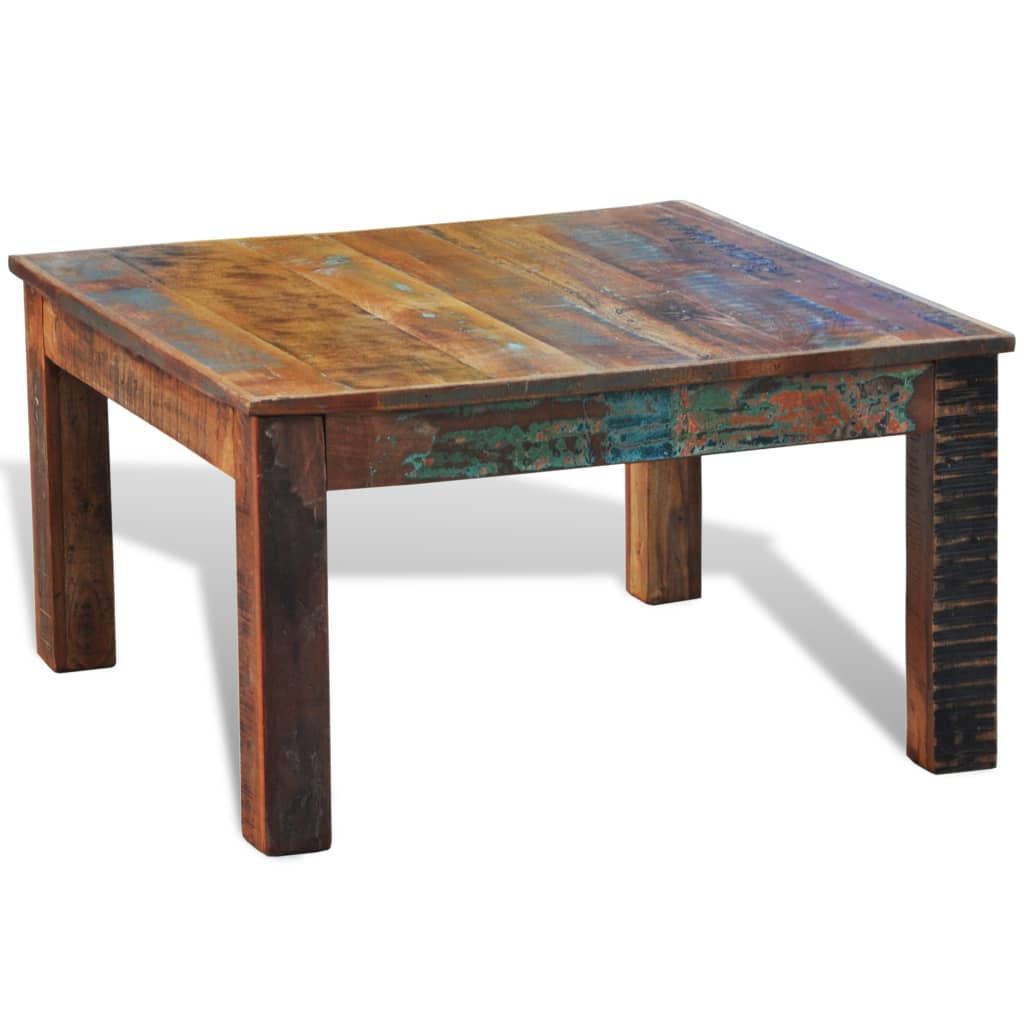 Coffee Table Square Reclaimed Wood- Coffee Tables - HomeShopIreland - Home Shop Ireland - Coffee Tables - Coffee Table Square Reclaimed Wood