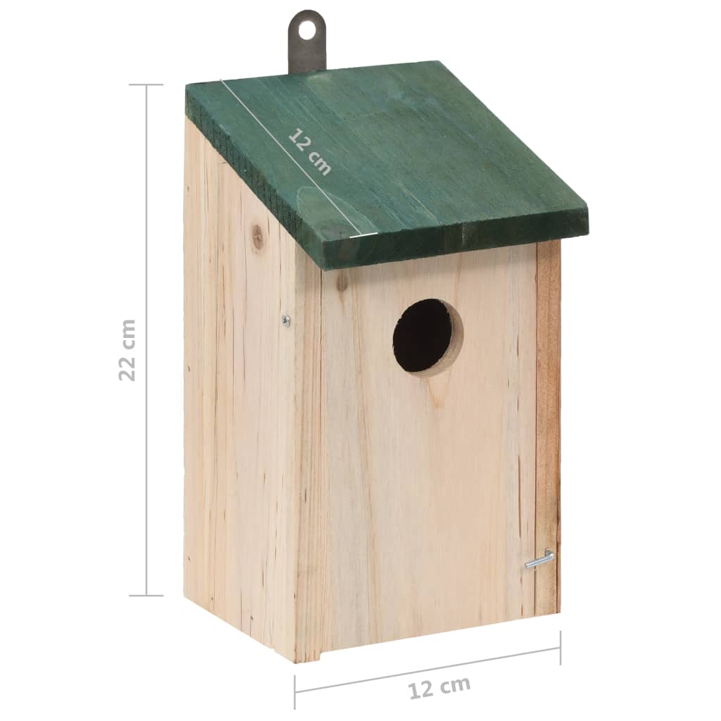 Bird Houses 4 pcs Wood 12x12x22 cm- Birdhouses - HomeShopIreland - Home Shop Ireland - Birdhouses - Bird Houses 4 pcs Wood 12x12x22 cm