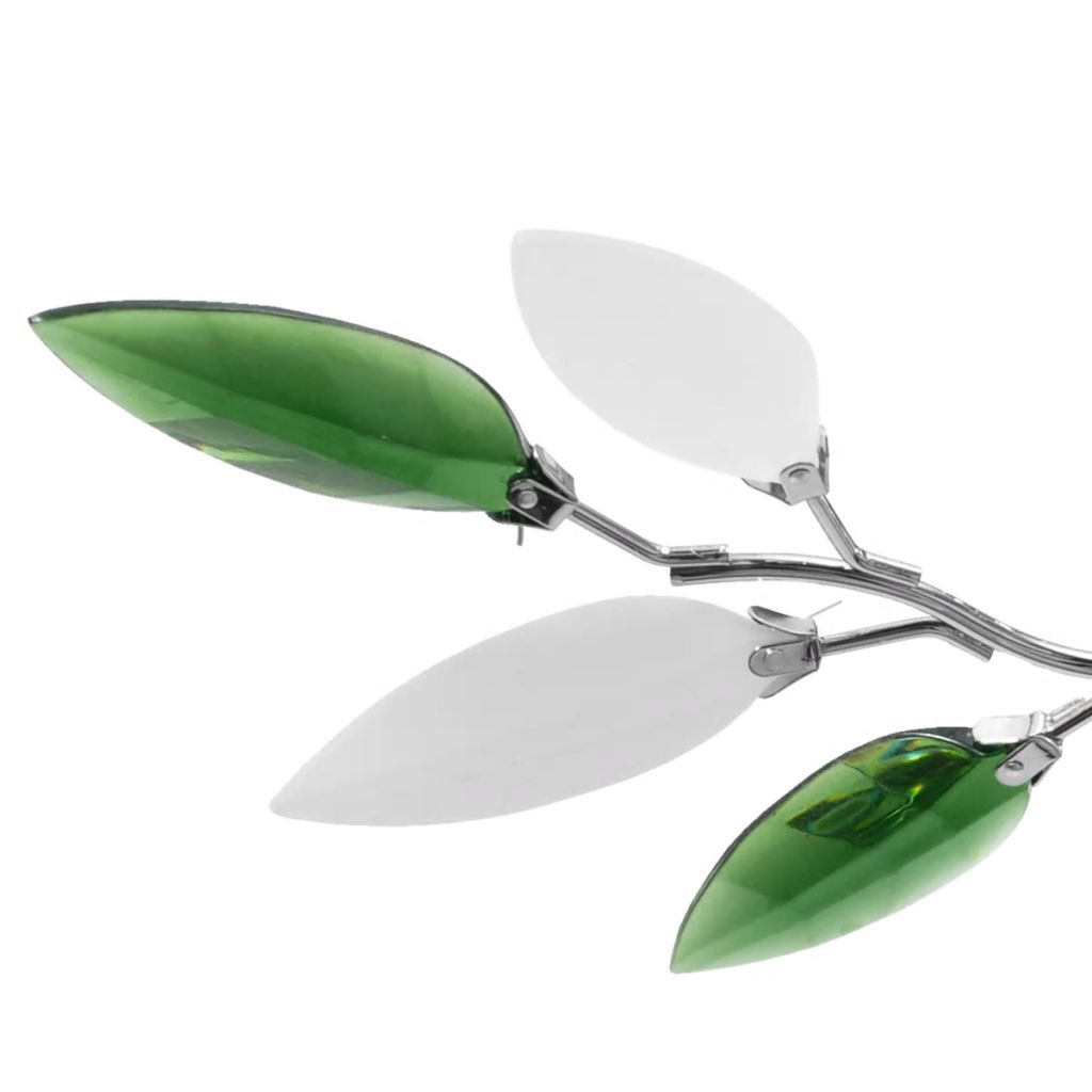 Ceiling Lamp Acrylic Crystal Leaf Arms 3 E14 Bulbs- Ceiling Light Fixtures - HomeShopIreland - Home Shop Ireland - Ceiling Light Fixtures - Ceiling Lamp Acrylic Crystal Leaf Arms 3 E14 Bulbs