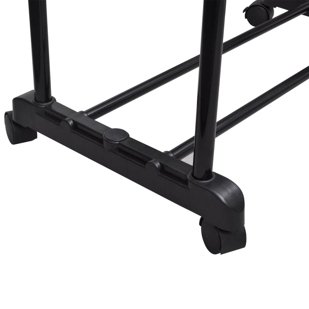Adjustable Clothes Rack 4 Castors 2 Hanging Rails- Closet Organisers & Garment Racks - HomeShopIreland - Home Shop Ireland - Closet Organisers & Garment Racks - Adjustable Clothes Rack 4 Castors 2 Hanging Rails