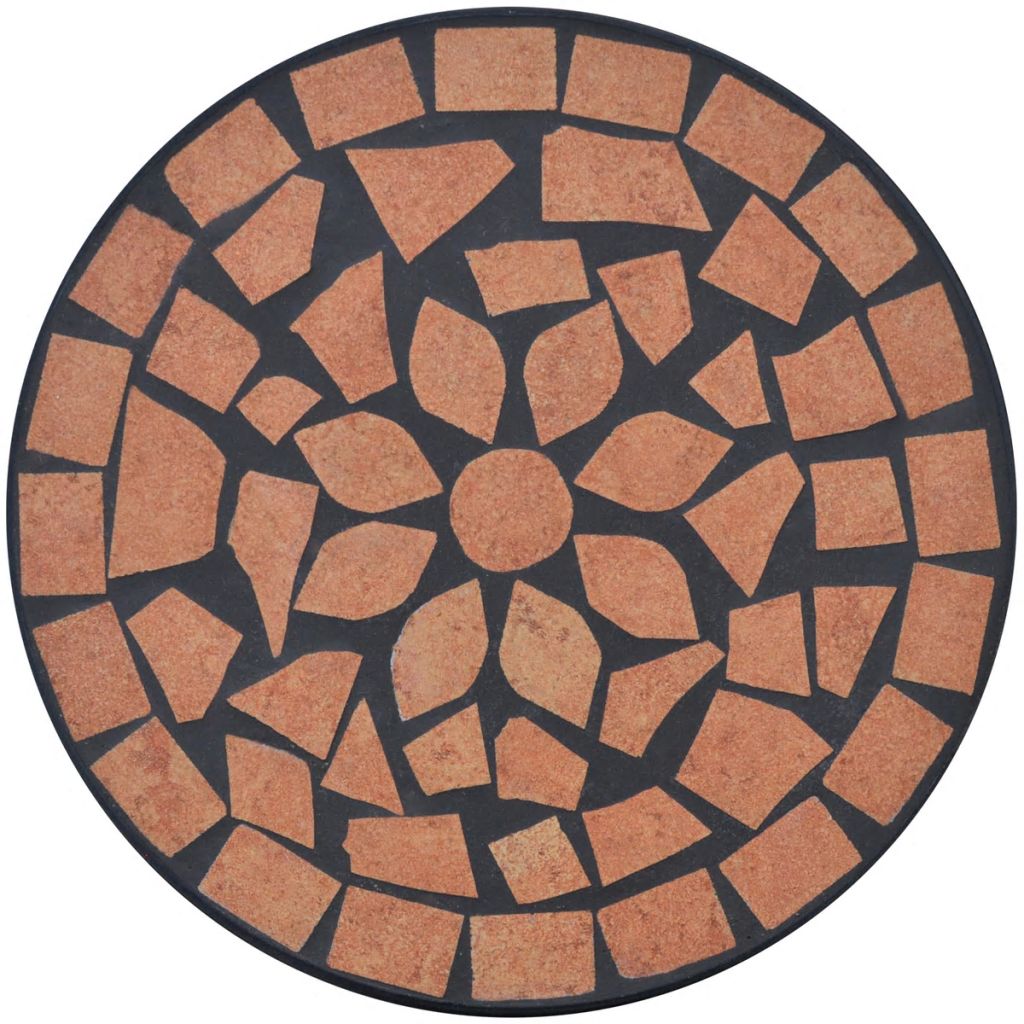 Mosaic Side Table Plant Table Terracotta- Plant Stands - HomeShopIreland - Home Shop Ireland - Plant Stands - Mosaic Side Table Plant Table Terracotta