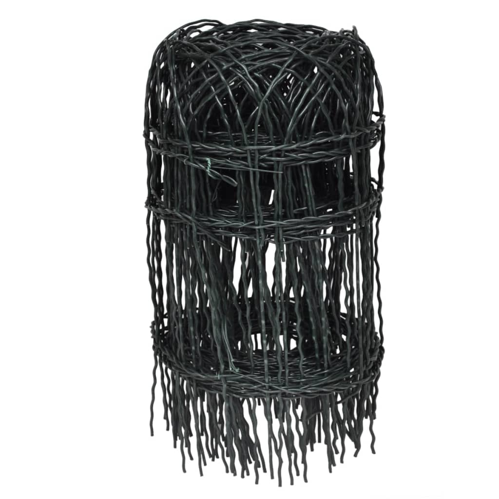 Garden Border Fence Powder-coated Iron 10x0.4 m- Garden Borders & Edging - HomeShopIreland - Home Shop Ireland - Garden Borders & Edging - Garden Border Fence Powder-coated Iron 10x0.4 m