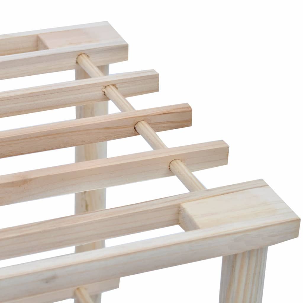4-Tier Shoe Racks 2 pcs Solid Fir Wood- Shoe Racks & Organisers - HomeShopIreland - Home Shop Ireland - Shoe Racks & Organisers - 4-Tier Shoe Racks 2 pcs Solid Fir Wood