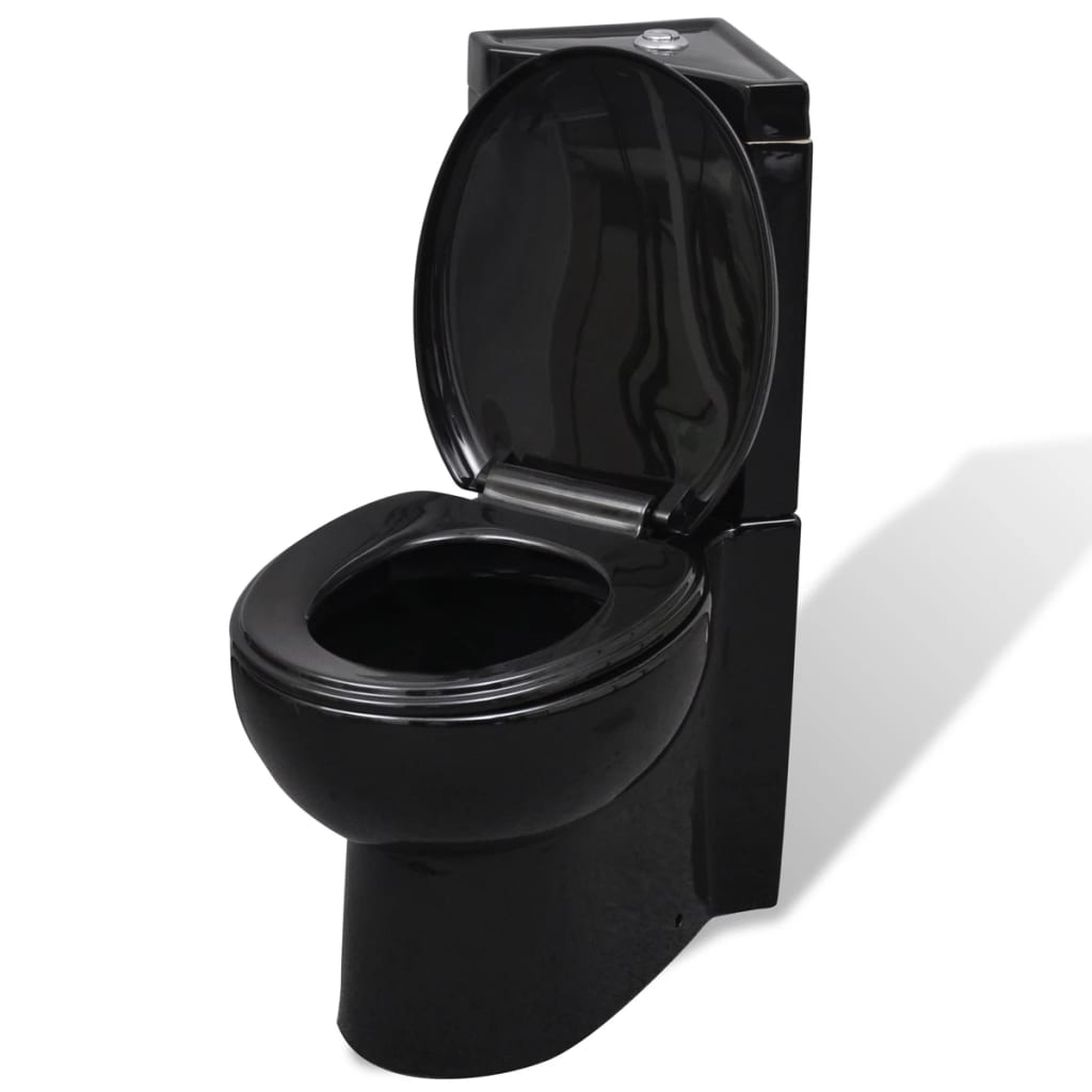 WC Ceramic Toilet Bathroom Corner Toilet Black- Toilets - HomeShopIreland - Home Shop Ireland - Toilets - WC Ceramic Toilet Bathroom Corner Toilet Black