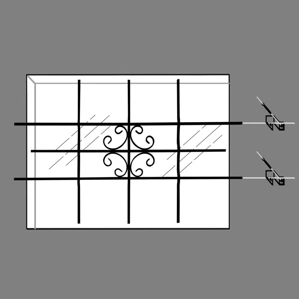 Window Security Grilles 69 x 114 cm- Windows - HomeShopIreland - Home Shop Ireland - Windows - Window Security Grilles 69 x 114 cm