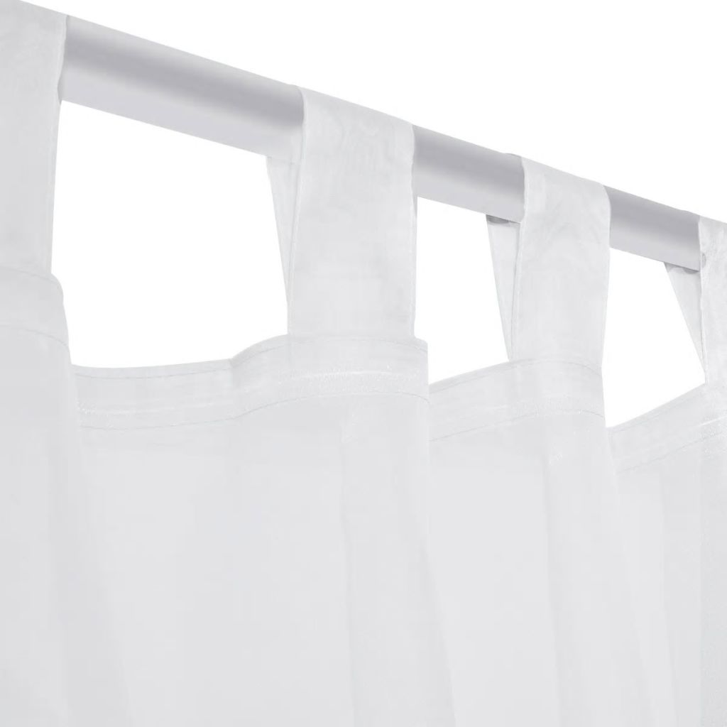 White Sheer Curtain 140 x 245 cm 2 pcs- Curtains & Drapes - HomeShopIreland - Home Shop Ireland - Curtains & Drapes - White Sheer Curtain 140 x 245 cm 2 pcs
