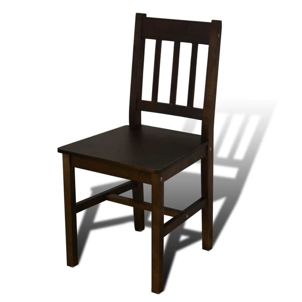 Dining Set 5 Pieces Pine Wood Brown- Kitchen & Dining Furniture Sets - HomeShopIreland - Home Shop Ireland - Kitchen & Dining Furniture Sets - Dining Set 5 Pieces Pine Wood Brown