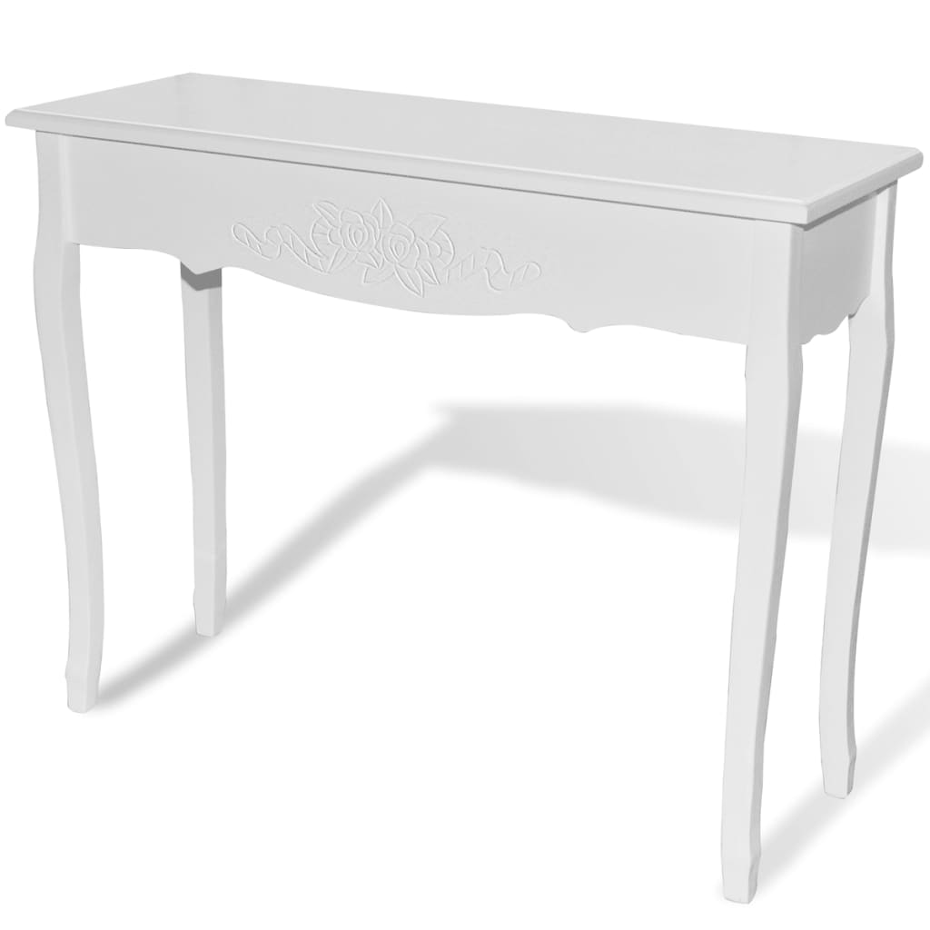 Dressing Console Table White- End Tables - HomeShopIreland - Home Shop Ireland - End Tables - Dressing Console Table White