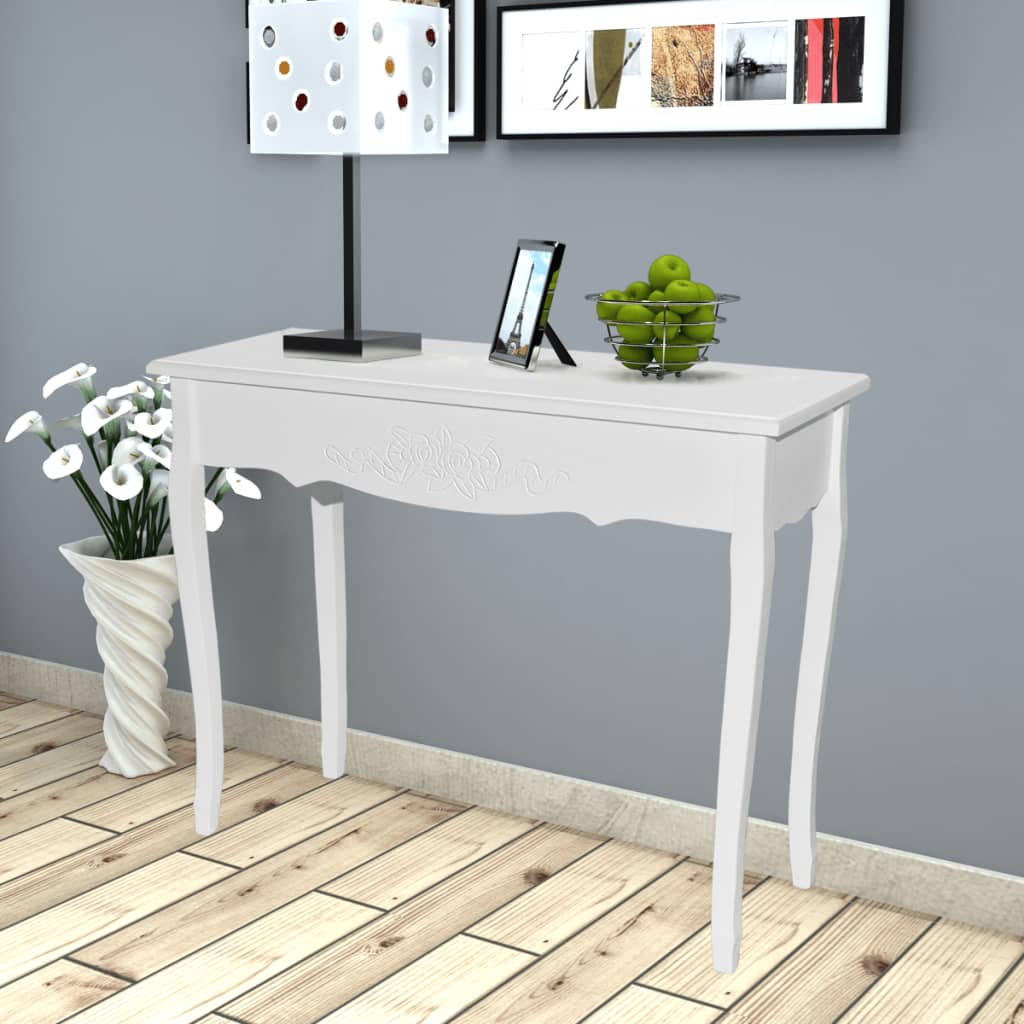 Dressing Console Table White- End Tables - HomeShopIreland - Home Shop Ireland - End Tables - Dressing Console Table White