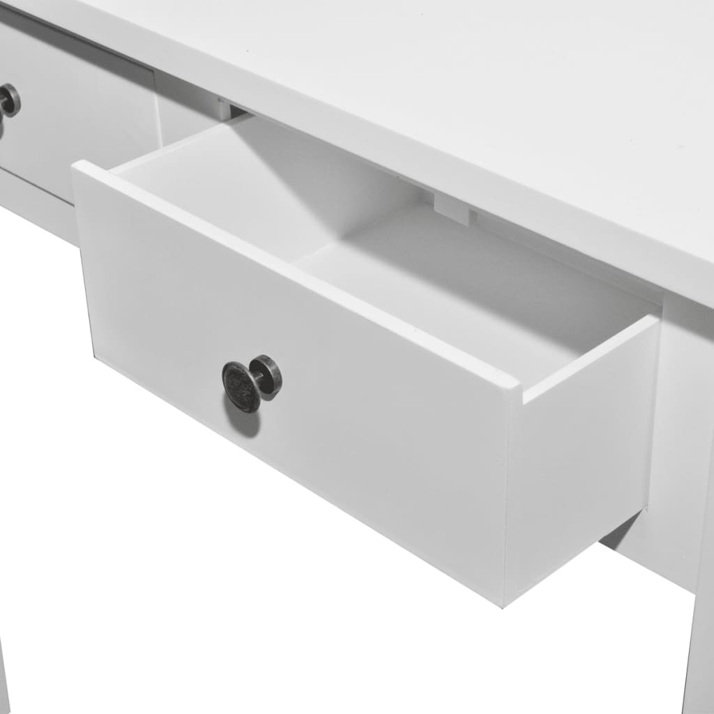 Dressing Console Table with Two Drawers White- End Tables - HomeShopIreland - Home Shop Ireland - End Tables - Dressing Console Table with Two Drawers White
