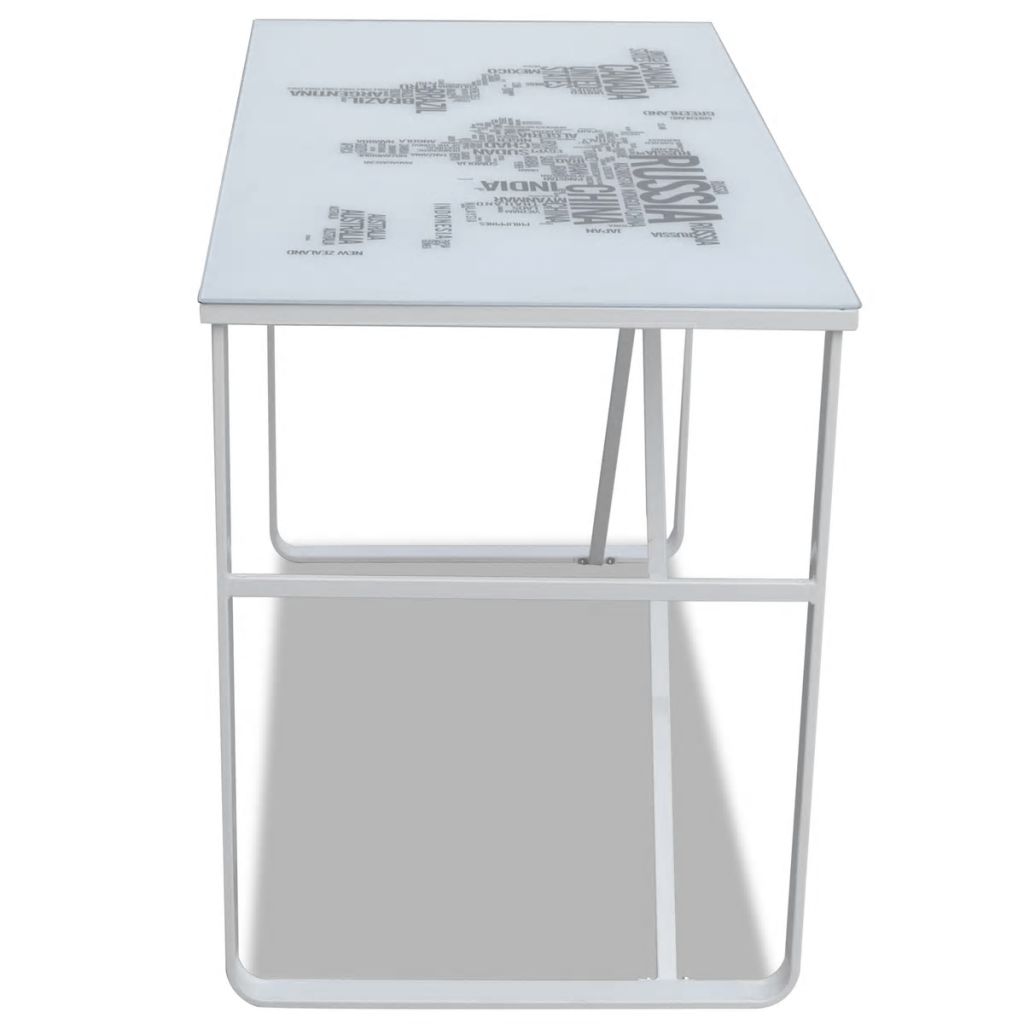 Rectangular Desk with Map Pattern- Desks - HomeShopIreland - Home Shop Ireland - Desks - Rectangular Desk with Map Pattern